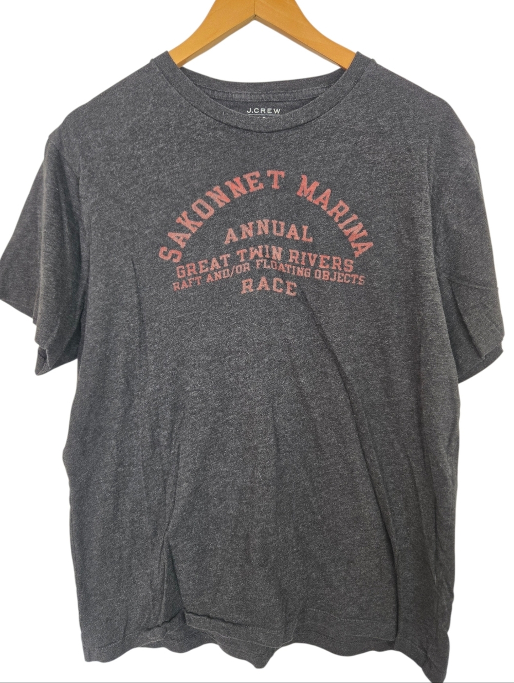 J Crew Graphic Tee Sakonnet Marina XL Vintage Style Cotton T Shirt